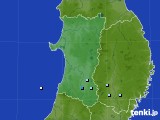 秋田県のアメダス実況(降水量)(2021年09月11日)