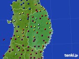2021年09月12日の岩手県のアメダス(日照時間)