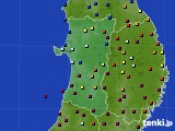 秋田県のアメダス実況(日照時間)(2021年09月12日)