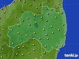 福島県のアメダス実況(気温)(2021年09月12日)