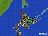 2021年09月13日の北海道地方のアメダス(日照時間)