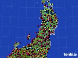 東北地方のアメダス実況(日照時間)(2021年09月13日)