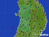 秋田県のアメダス実況(日照時間)(2021年09月13日)