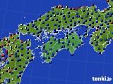 四国地方のアメダス実況(日照時間)(2021年09月16日)