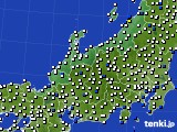北陸地方のアメダス実況(風向・風速)(2021年09月16日)