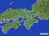 近畿地方のアメダス実況(風向・風速)(2021年09月16日)