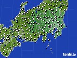 関東・甲信地方のアメダス実況(風向・風速)(2021年09月17日)