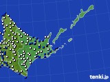 2021年09月17日の道東のアメダス(風向・風速)