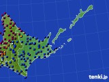 道東のアメダス実況(日照時間)(2021年09月18日)