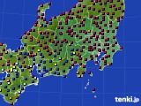 関東・甲信地方のアメダス実況(日照時間)(2021年09月19日)