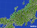 北陸地方のアメダス実況(風向・風速)(2021年09月19日)