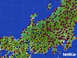 北陸地方のアメダス実況(日照時間)(2021年09月20日)