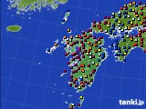 九州地方のアメダス実況(日照時間)(2021年09月21日)