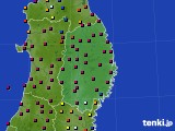 岩手県のアメダス実況(日照時間)(2021年09月21日)