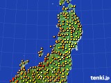 東北地方のアメダス実況(気温)(2021年09月21日)