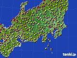 関東・甲信地方のアメダス実況(気温)(2021年09月21日)
