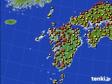 九州地方のアメダス実況(気温)(2021年09月21日)