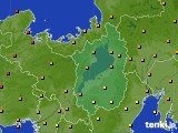 滋賀県のアメダス実況(気温)(2021年09月21日)