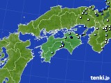 四国地方のアメダス実況(降水量)(2021年09月22日)