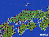 中国地方のアメダス実況(日照時間)(2021年09月22日)