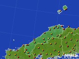 島根県のアメダス実況(気温)(2021年09月22日)