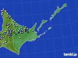 道東のアメダス実況(降水量)(2021年09月23日)
