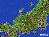 2021年09月23日の北陸地方のアメダス(日照時間)