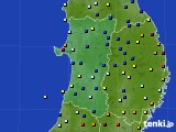 秋田県のアメダス実況(日照時間)(2021年09月23日)