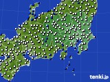 2021年09月23日の関東・甲信地方のアメダス(風向・風速)