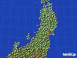 東北地方のアメダス実況(気温)(2021年09月24日)