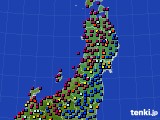 東北地方のアメダス実況(日照時間)(2021年09月25日)