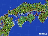 四国地方のアメダス実況(日照時間)(2021年09月25日)