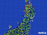 東北地方のアメダス実況(日照時間)(2021年09月26日)