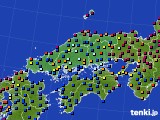 中国地方のアメダス実況(日照時間)(2021年09月27日)