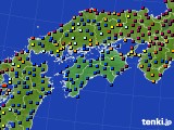 四国地方のアメダス実況(日照時間)(2021年09月27日)