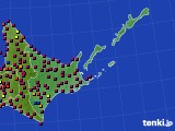 道東のアメダス実況(日照時間)(2021年09月27日)