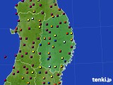 2021年09月27日の岩手県のアメダス(日照時間)
