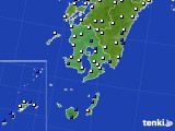 鹿児島県のアメダス実況(風向・風速)(2021年09月28日)