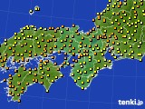 近畿地方のアメダス実況(気温)(2021年09月30日)