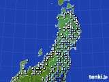 東北地方のアメダス実況(降水量)(2021年10月01日)