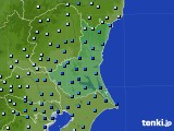 茨城県のアメダス実況(降水量)(2021年10月01日)