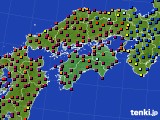 四国地方のアメダス実況(日照時間)(2021年10月01日)