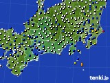 東海地方のアメダス実況(風向・風速)(2021年10月01日)