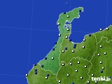 2021年10月01日の石川県のアメダス(風向・風速)