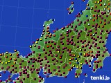 2021年10月02日の北陸地方のアメダス(日照時間)