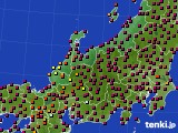 2021年10月04日の北陸地方のアメダス(日照時間)
