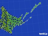 道東のアメダス実況(日照時間)(2021年10月04日)