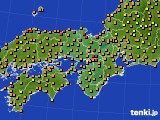 近畿地方のアメダス実況(気温)(2021年10月04日)