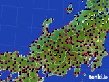 北陸地方のアメダス実況(日照時間)(2021年10月05日)