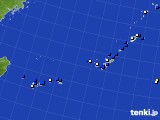 2021年10月05日の沖縄地方のアメダス(風向・風速)